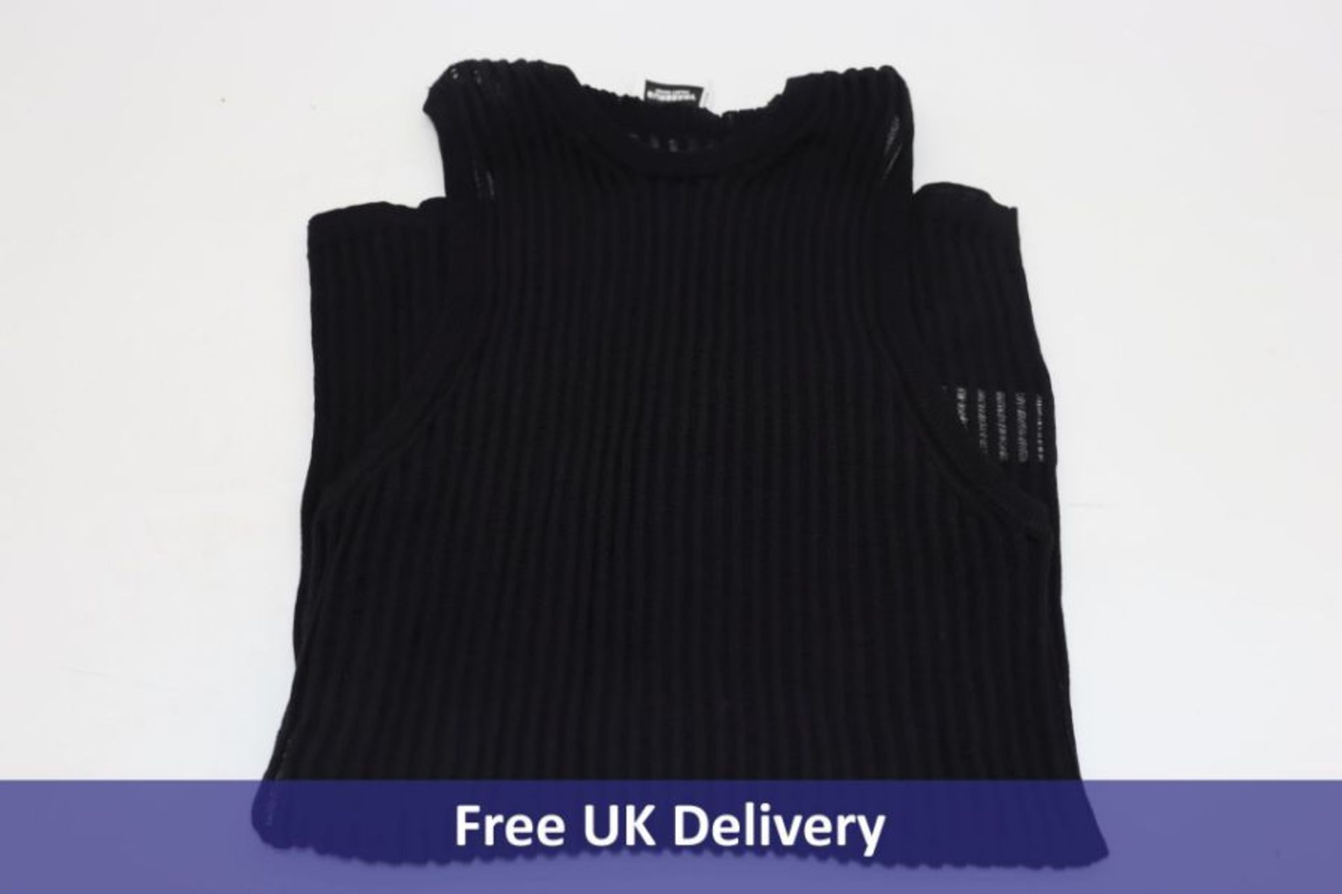 Burberry Sleeveless Black See-through Top, Medium