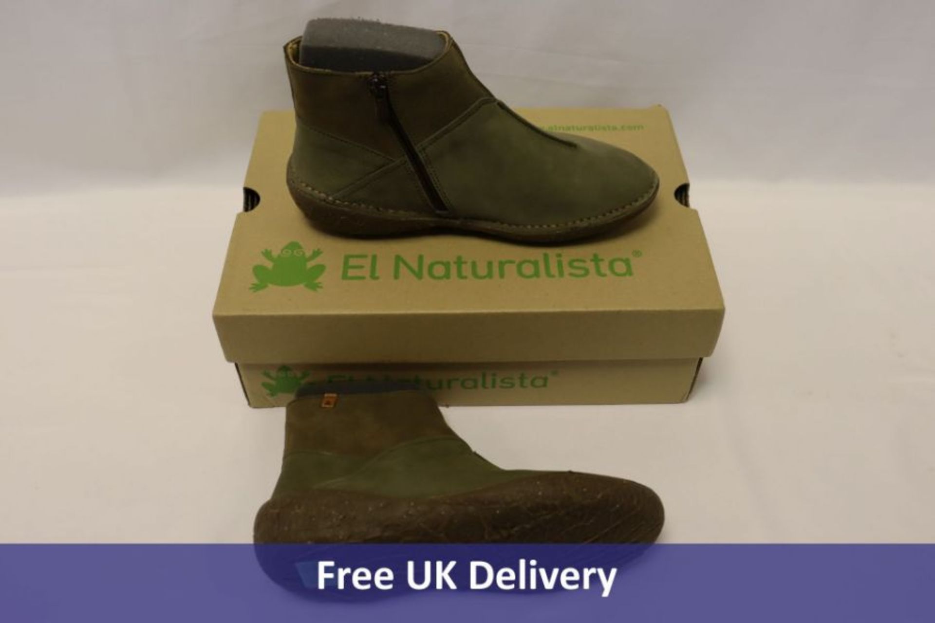 El Naturalista Borago Pleasant Boots, Kaki, UK 4