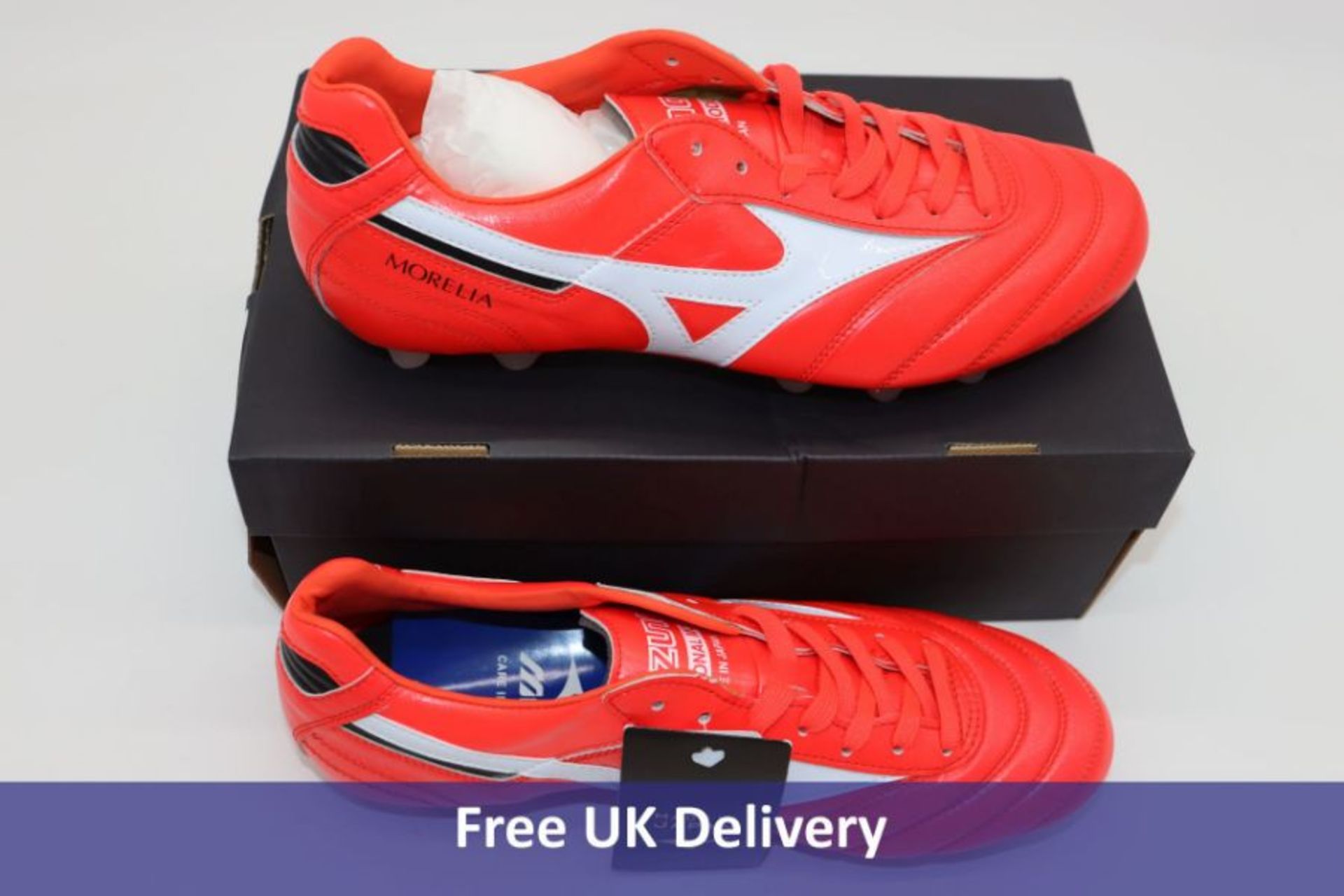 Mizuno Morelia II Football Boots, Orange, UK 8