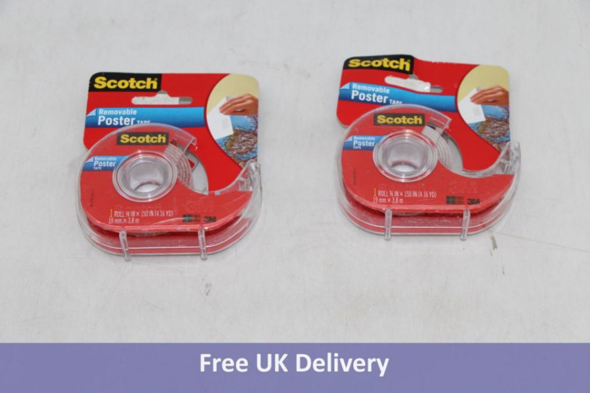 Forty Scotch Removable Poster Tapes 19mm x 3.8m