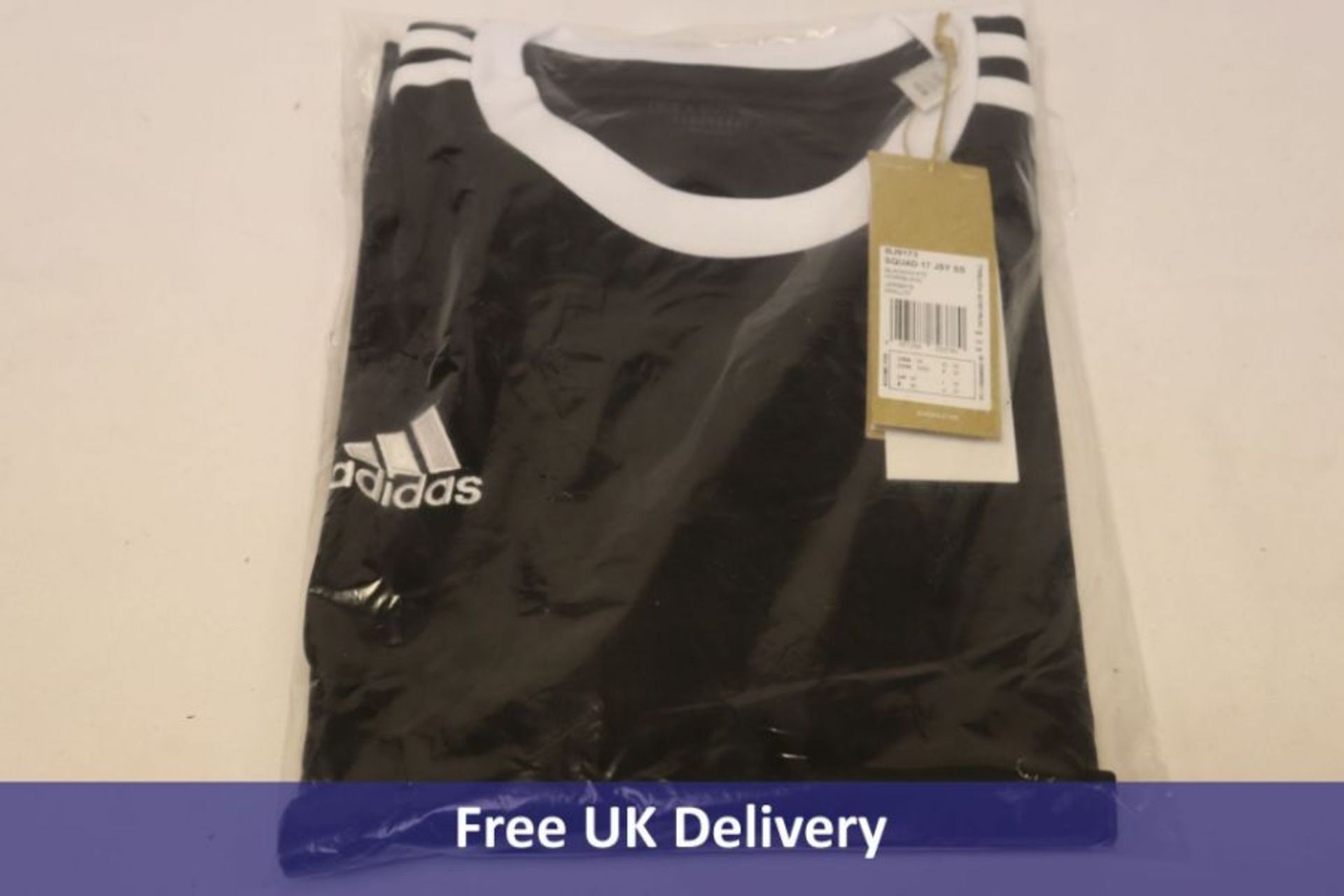 Ten Adidas Squad 17 SS T-Shirt, Black, Medium