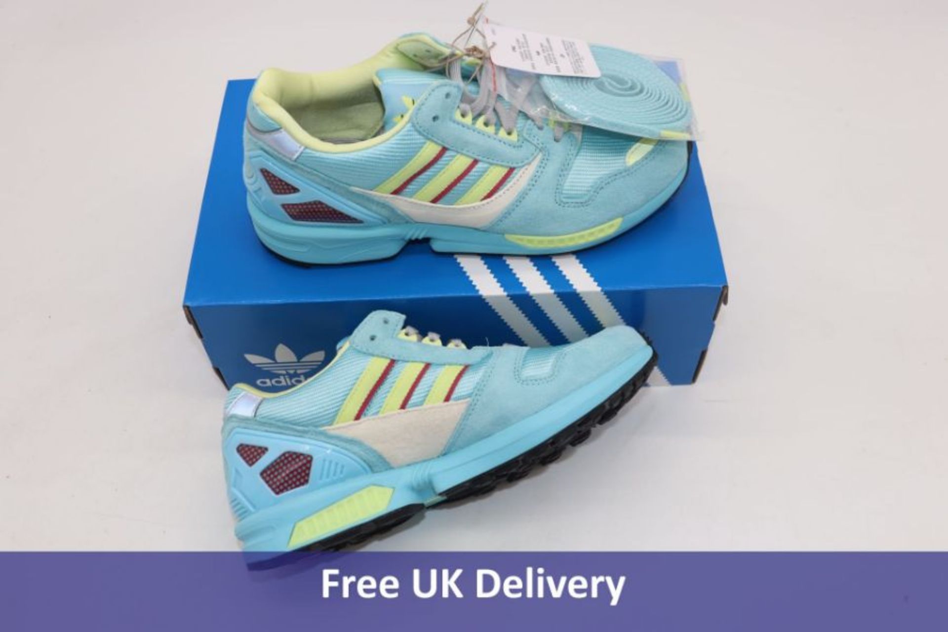 Adidas Originals Women's ZX 8000 Trainers, Blue/Yellow, UK 6