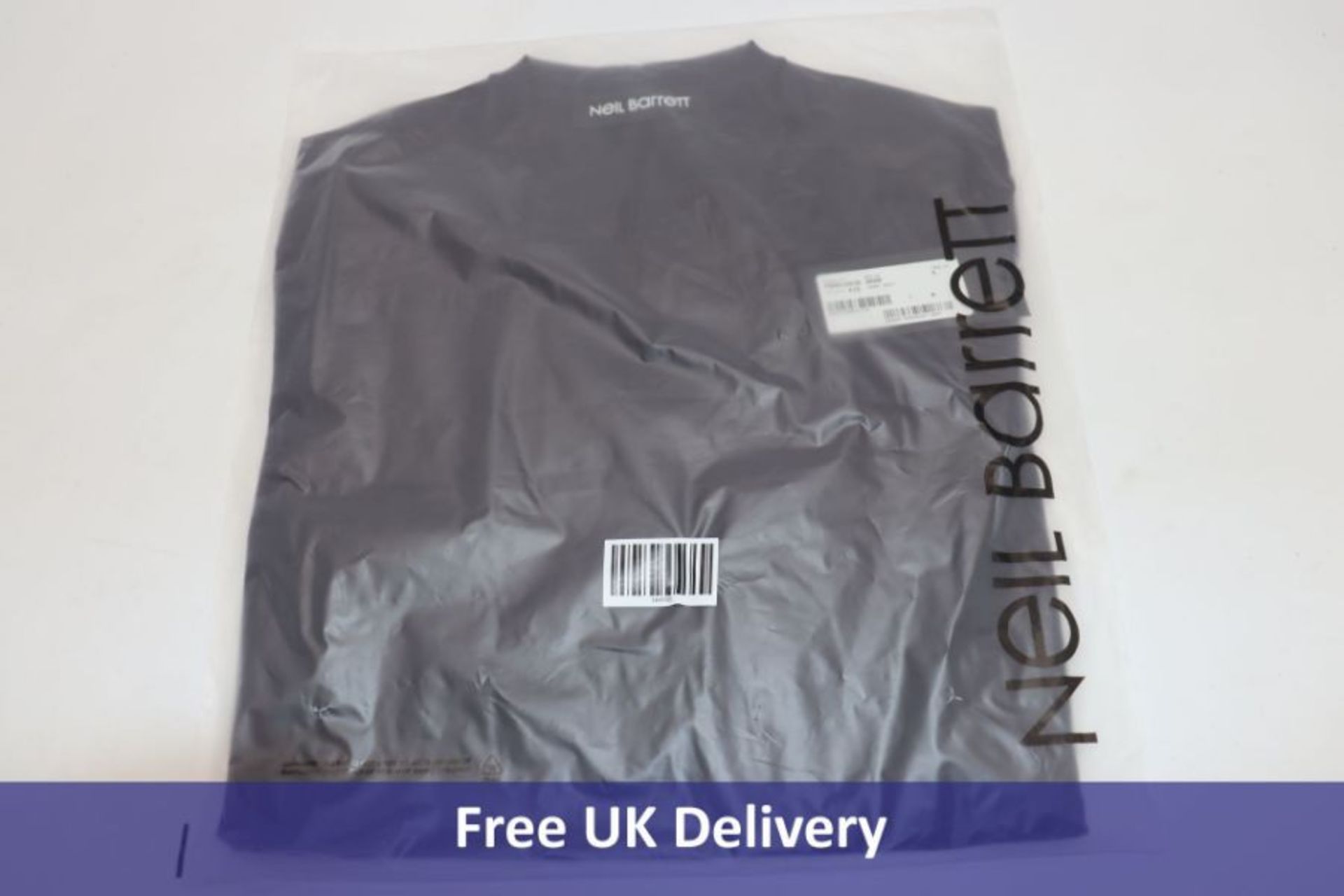 Neil Barrett Men's Knit T-Shirt, Dark Navy, M, PBMA1063E