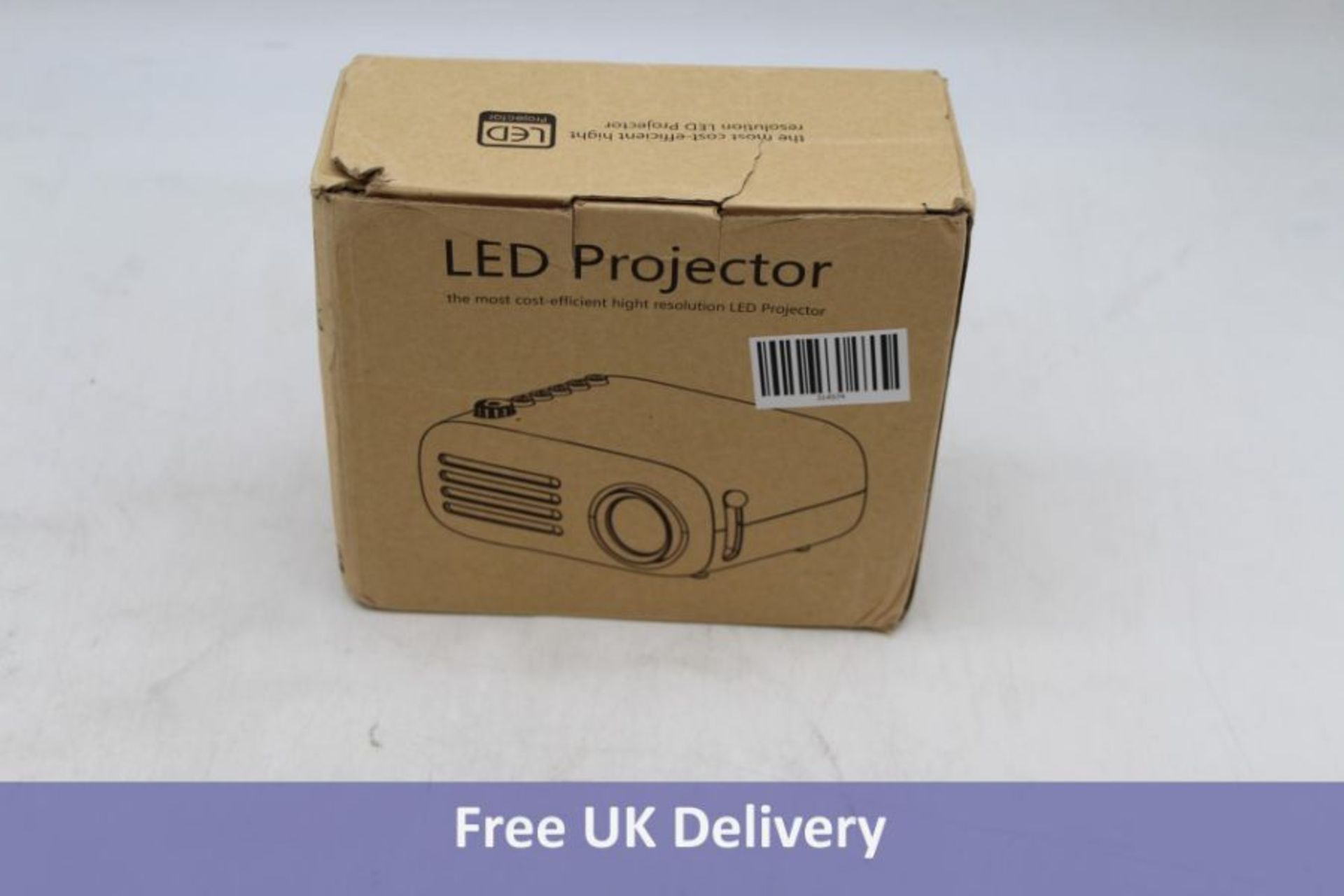 Goodee Mini LED Projector, White/Blue