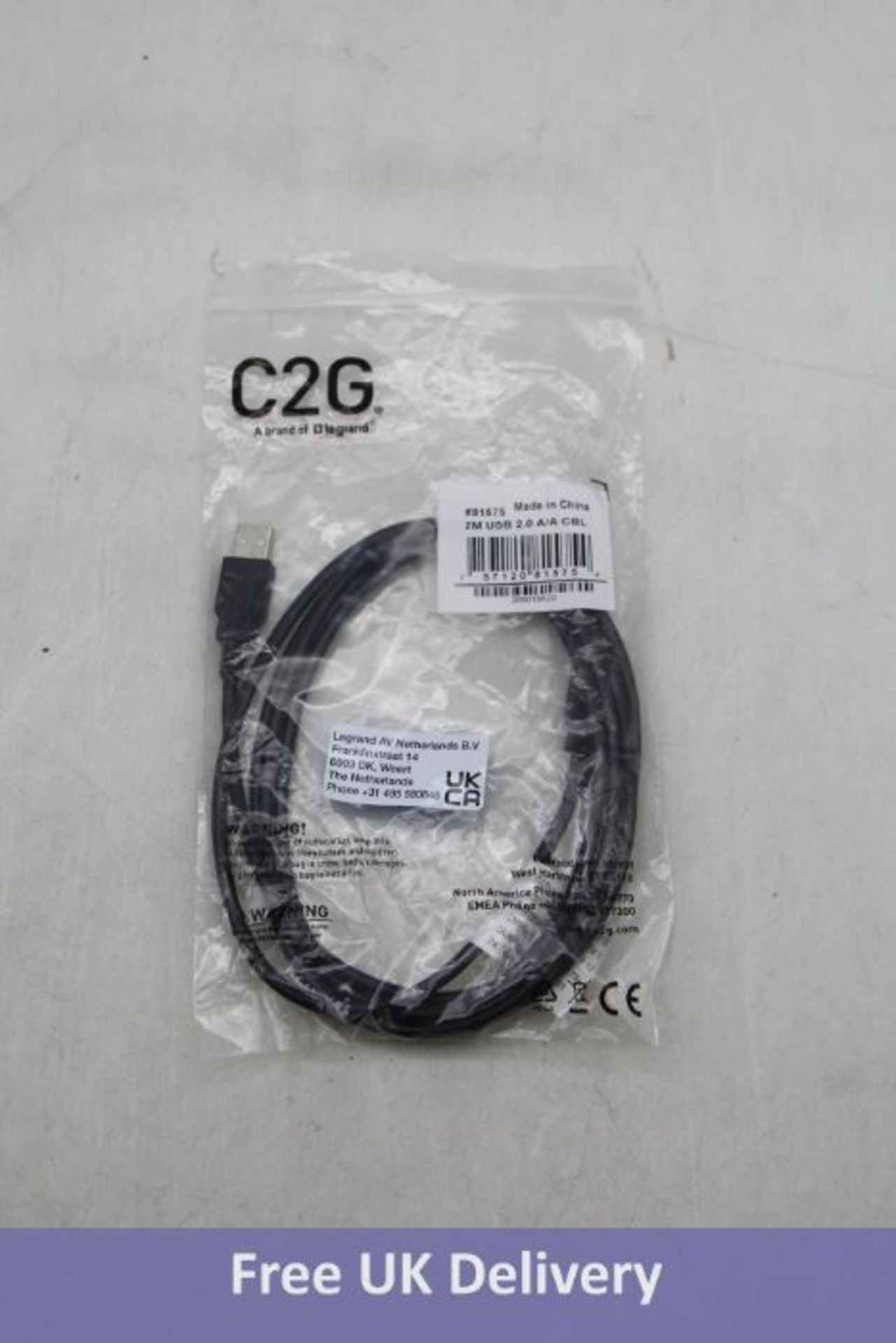 Nine C2G 81575 2 Metre USB A Male to A Male Cables