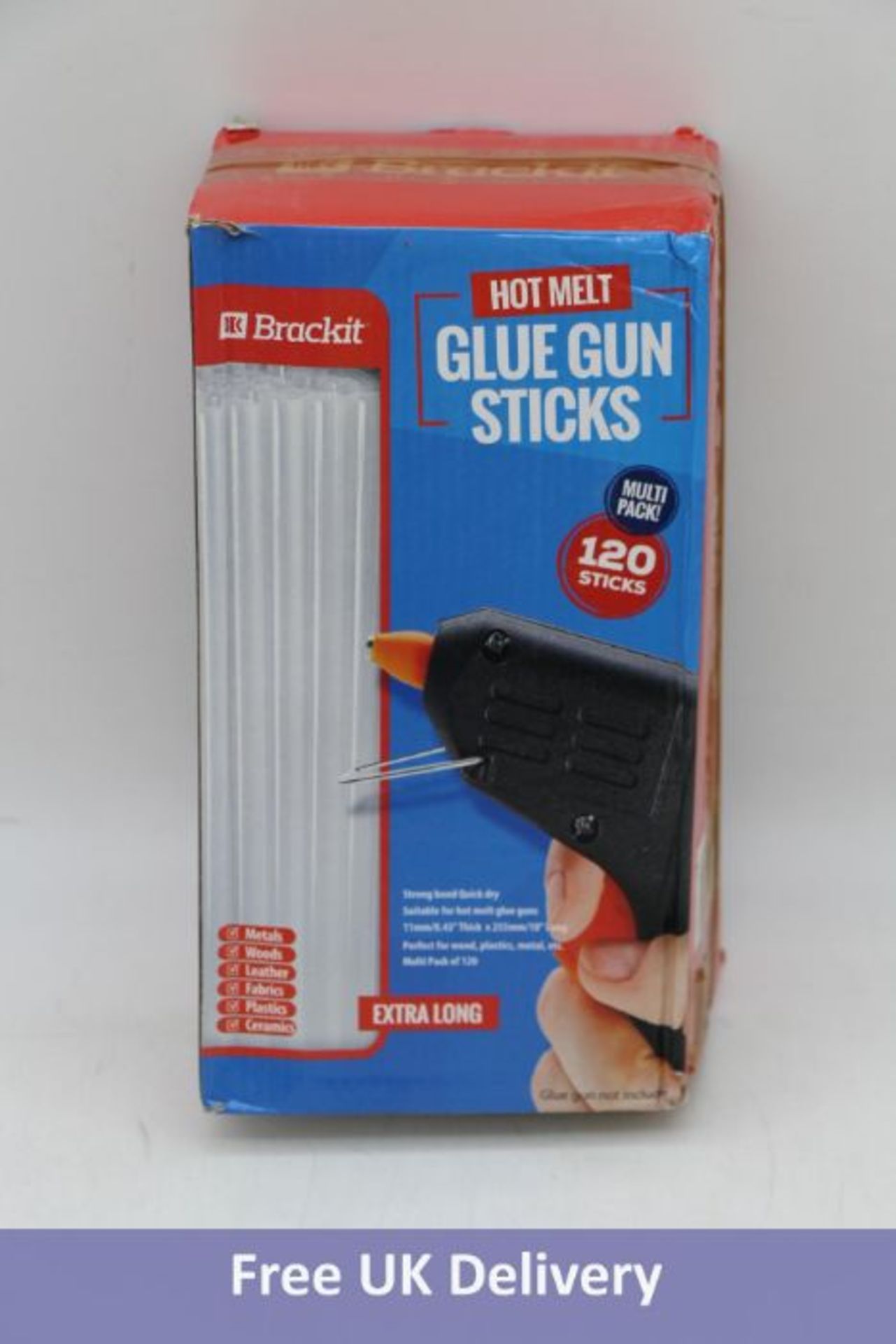 Four Packs of Brackit Hot Melt Glue Gun Sticks (120PCS/PK)