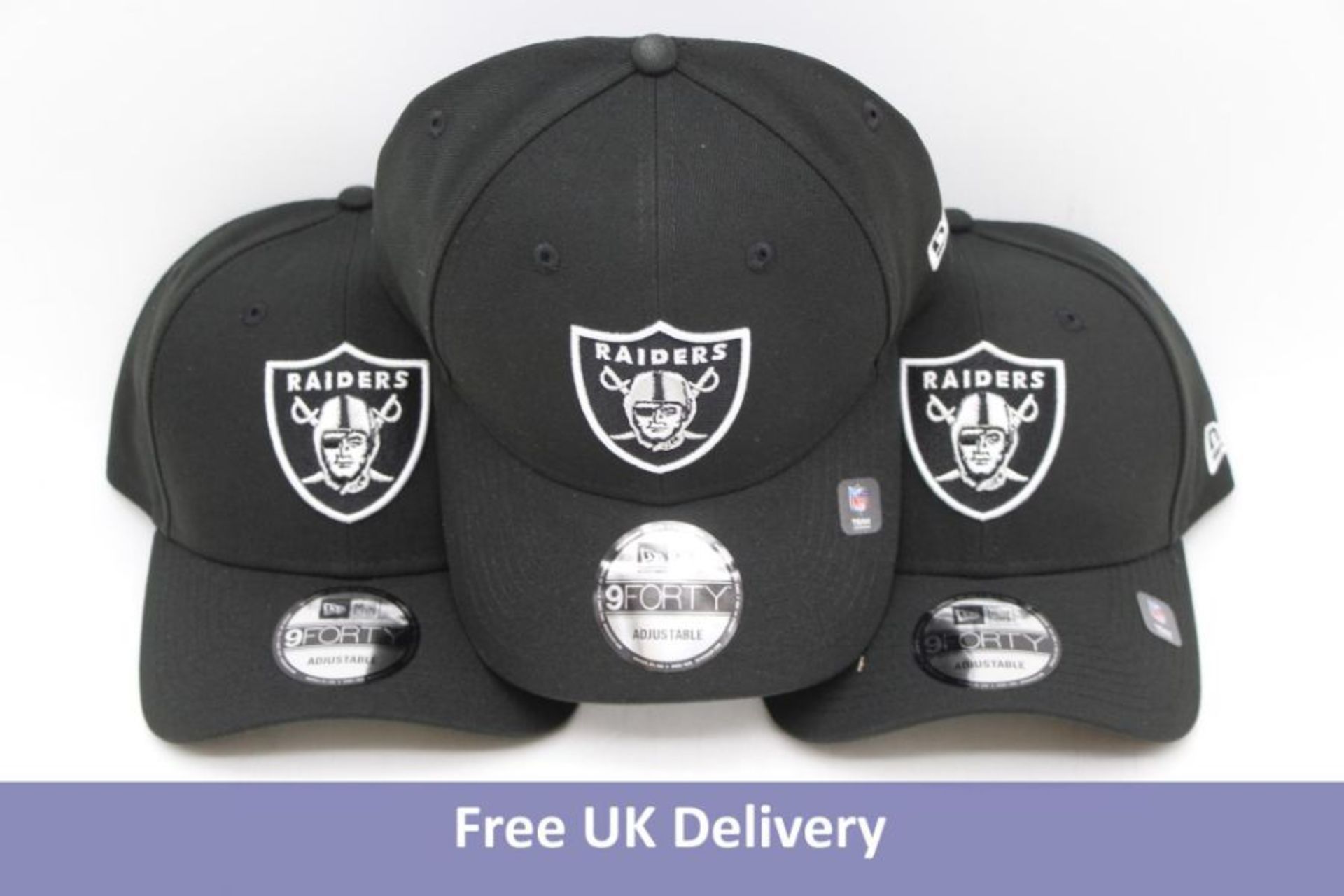 Twelve Las Vegas Raiders NFL League 9Forty Caps