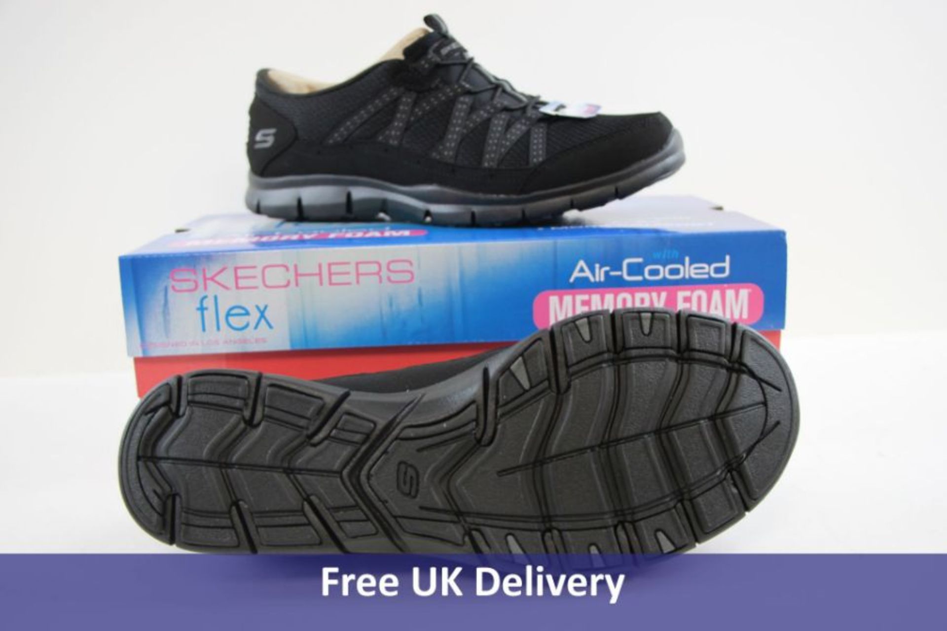 Skechers Women's Gratis Strolling Lifestyle Shoes, Black, UK 6