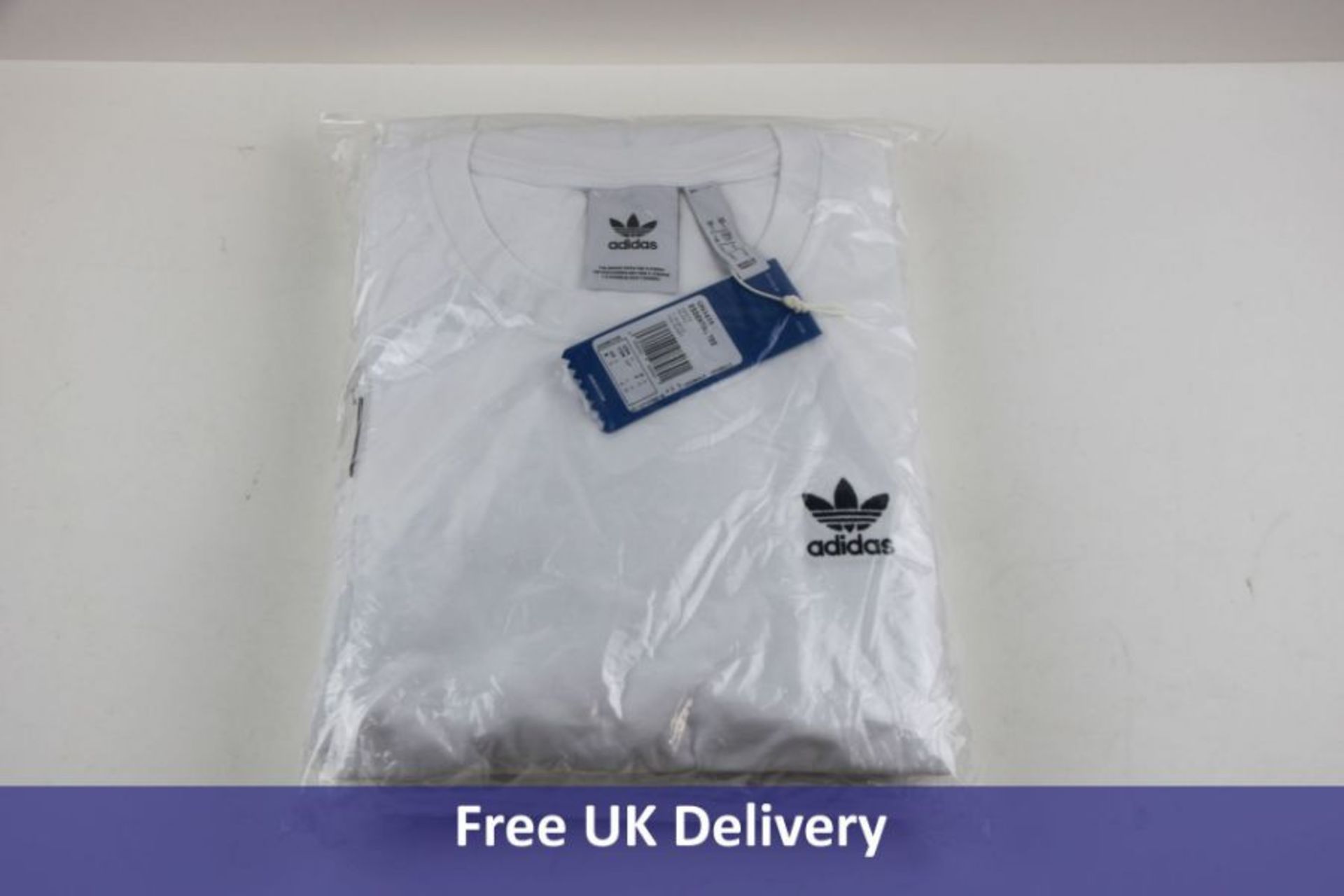 Ten Adidas Originals Essential T-shirts, White, Size M