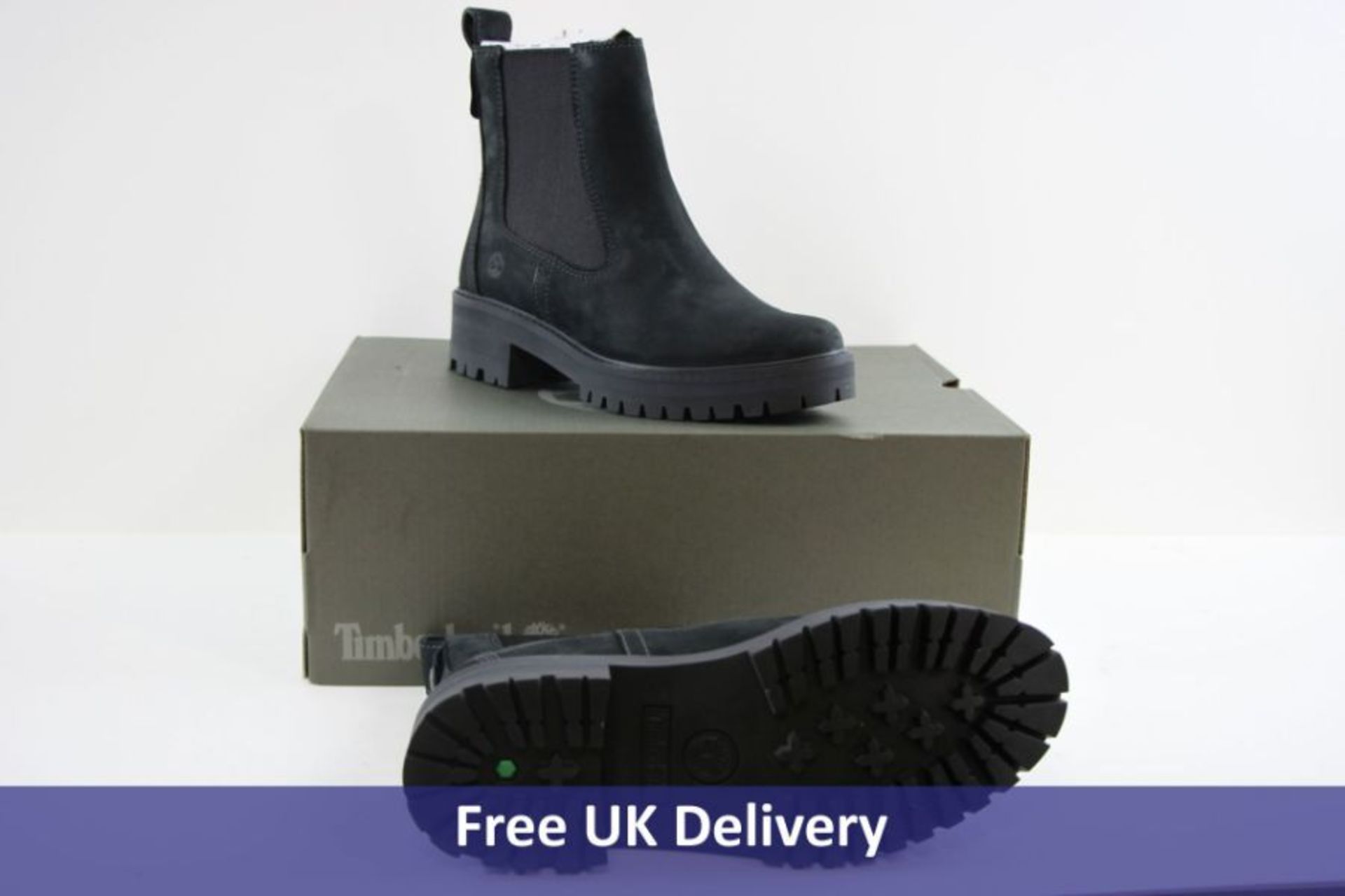 Timberland Women's Courmayeur Valley Chelsea Boots, Black Nubuck, UK 6