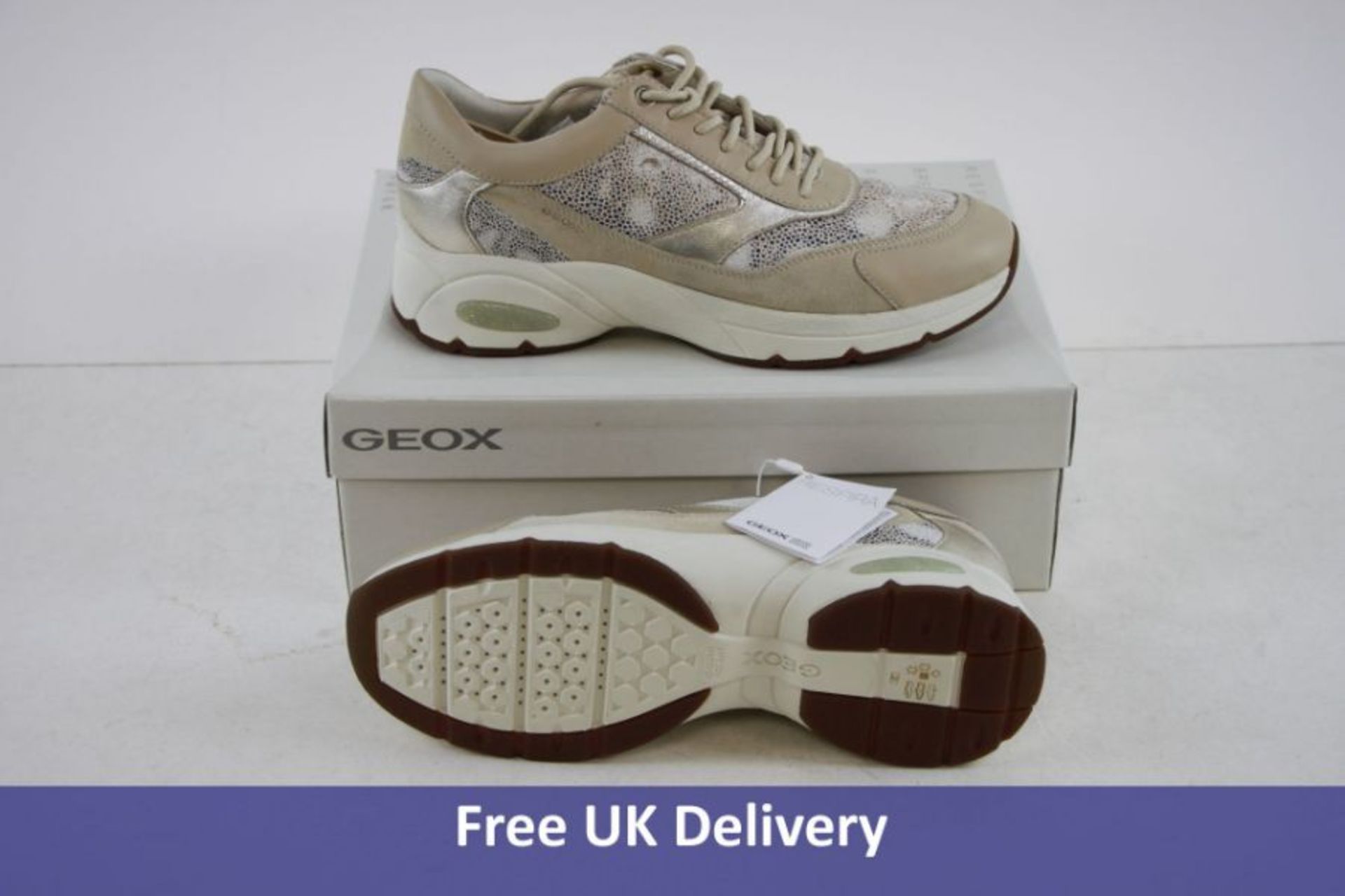 Geox Women's D Alhour A Trainers, Sand and Antelope. UK 7