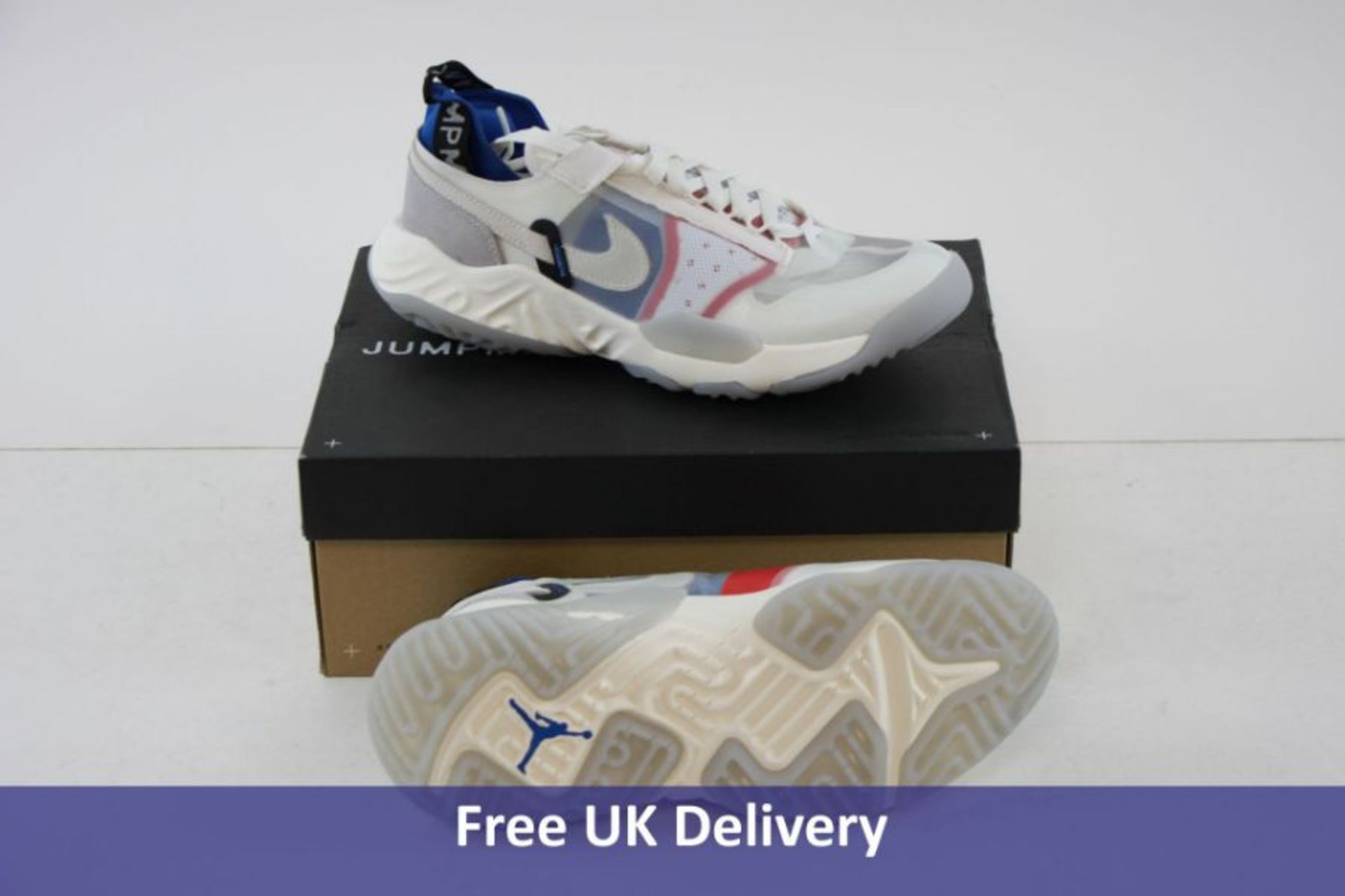 Nike Air Unisex Jordan Delta Breathe Trainers, Sail White and Tech Grey, UK 6.5