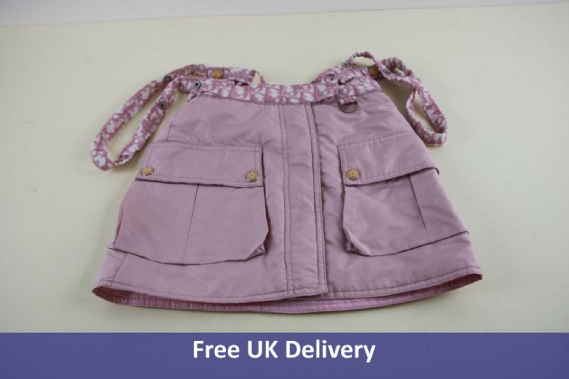 Christian Dior Girl's Dungaree Skirt, Pink, UK 4A. No Tags