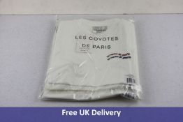 Three Les Coyotes De Paris Girl's Lola T-Shirts, White, Size 10 Years