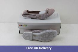 Geox Women's J Plie Flat Shoes, Rose, UK 5