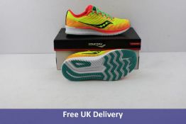 Saucony Boys S Ride Trainers, Multicoloured, Size 1.5. Box damaged