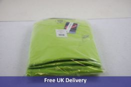 Five Asics Men's Race Icon SS tops, Lime Zest, Size 4 x XL and 1x 2XL