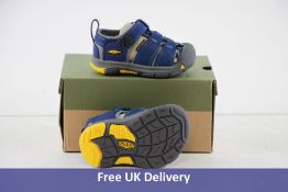Keen Newport Children's Shoes, Blue Depths and Gargoyle, UK 3
