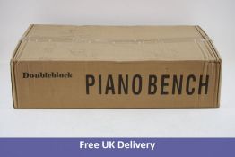 Double Black Piano Bench , 78x39x15.5cm, Brown