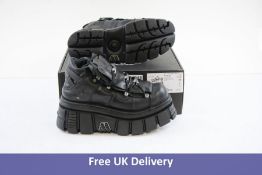 New Rock Men's Platform Sneakers M106S29, Black, UK 10