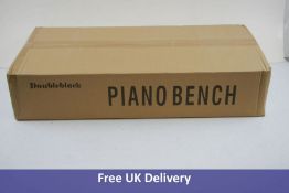 Double Black Piano Bench, 78x39x15.5cm