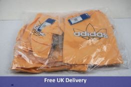 Ten Children's Adidas Sport Collection Graphic T-Shirts, Orange, Age 4-5