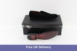 Dolce & Gabbana Men's Loafers, Black Velvet, UK 8, Box Slightly Damaged