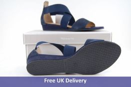 Tamaris Women's Leather Sandals, Navy, UK 6