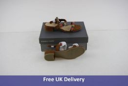 Marco Tozzi Women's Heeled Sandals, Cognac Comb, UK 4
