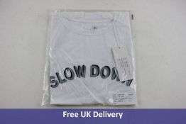Juvia Women's 'Slow Down' T-Shirt, White, Size S