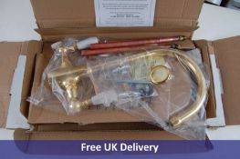 Paini UK Kitchen Taps, Brass, White Taps