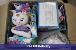 Five Wow Wee Fingerling Unicorn Toys, White