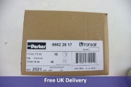 Box of Ten Parker Transair 16 Bar Glass Fibre Reinforced PA Bracket Assembly, 16.5mm, 6662 25 17