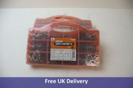 Nine Boxes of Brackit 780 Piece Zinc-Plated Pozi-Drive Chipboard Screw Assortment In Case