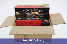 Eight Stainless Steel Gas Grill Smoker Boxes For Bbqs