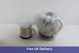 Two Lexington Jugs, 1x Small, 1x Large, White and Blue