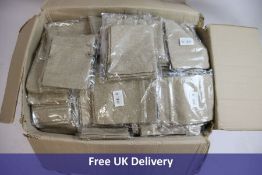 Approximately One Thousand Two Hundred Burlap Bags, 15 cm x 20 cm, Natural, 5 in Each Package