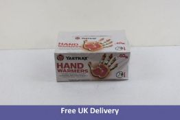 Forty New Yaktrax Hand Warmers, White