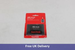 Sandisk SSD PLUS, 1TB Sata III 2.5 Inch Internal SSD, Up to 535 MB/S, Black