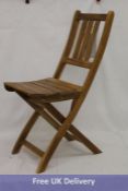 Blossom Folding Garden Chair, Natural Wood