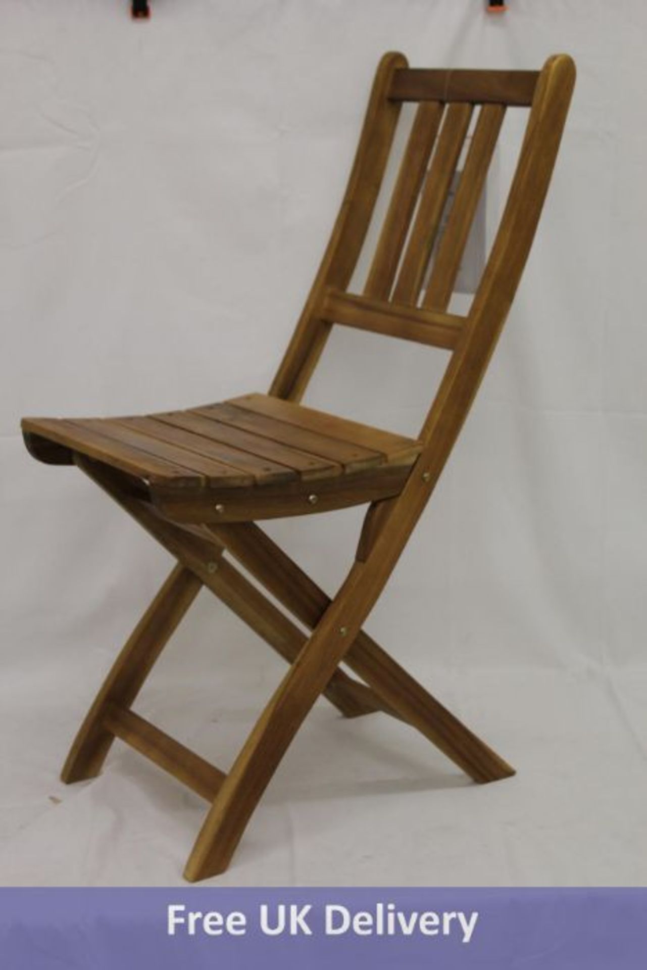 Blossom Folding Garden Chair, Natural Wood