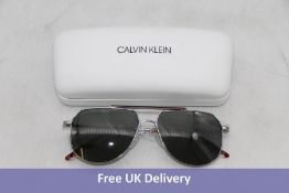 Calvin Klein CK20132S Platinum Sunglasses, Matte Silver
