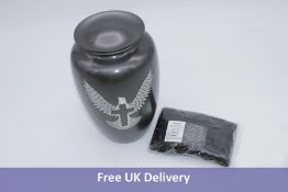 Hind Handicrafts Aluminium Urn, Grey