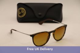 Ray-Ban RB4171 Erika Sunglasses, Rubber Tortoiseshell Brown