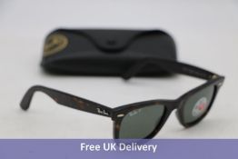 Ray-Ban Wayfarer Gradient Sunglasses, Brown 0RB2140 902/5850, New