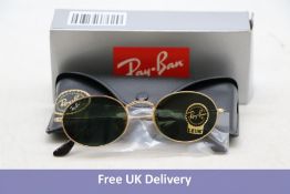 Ray-Ban RB3547N Oval Sunglasses, Gold