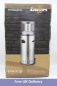 Enders Polo 2.0 Gas Patio Heater, Silver, Size 115 x 42cm. Box damaged