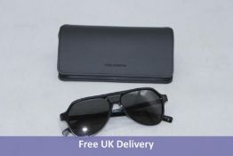 Dolce And Gabbana Aviator Sunglasses, Black/Dark Grey, DG4355
