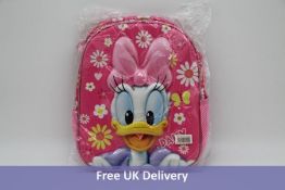 Two Daisy Duck Happy-3D Backpack, 31cm, Pink