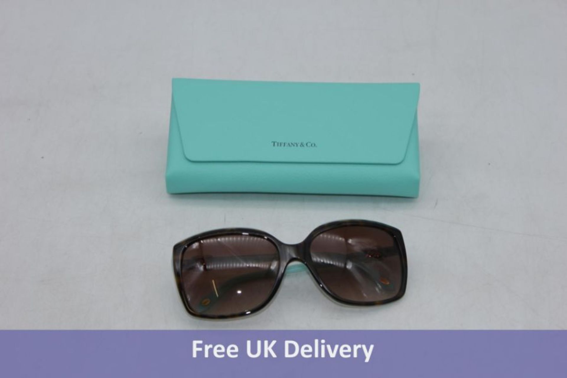 Tiffany & Co Havana On Tiffany Sunglasses, Blue